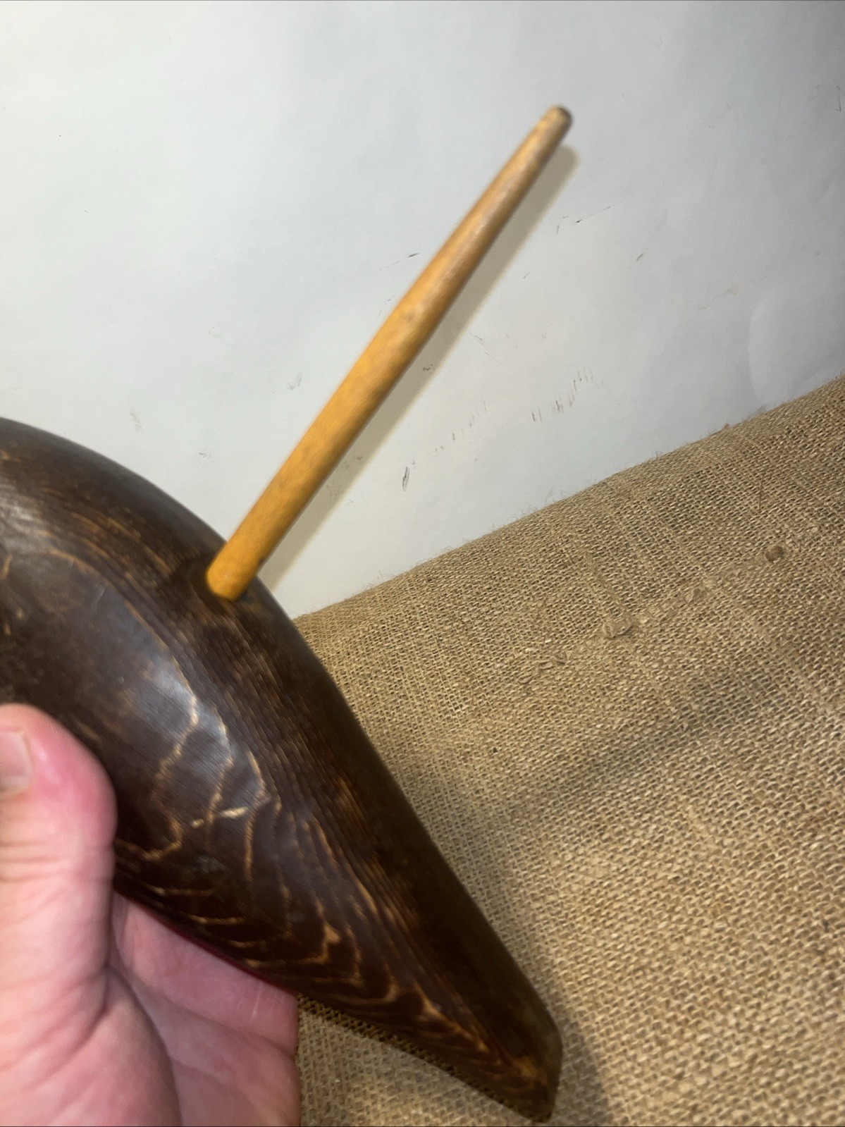 root head shorebird decoy duck hunting antique unknown