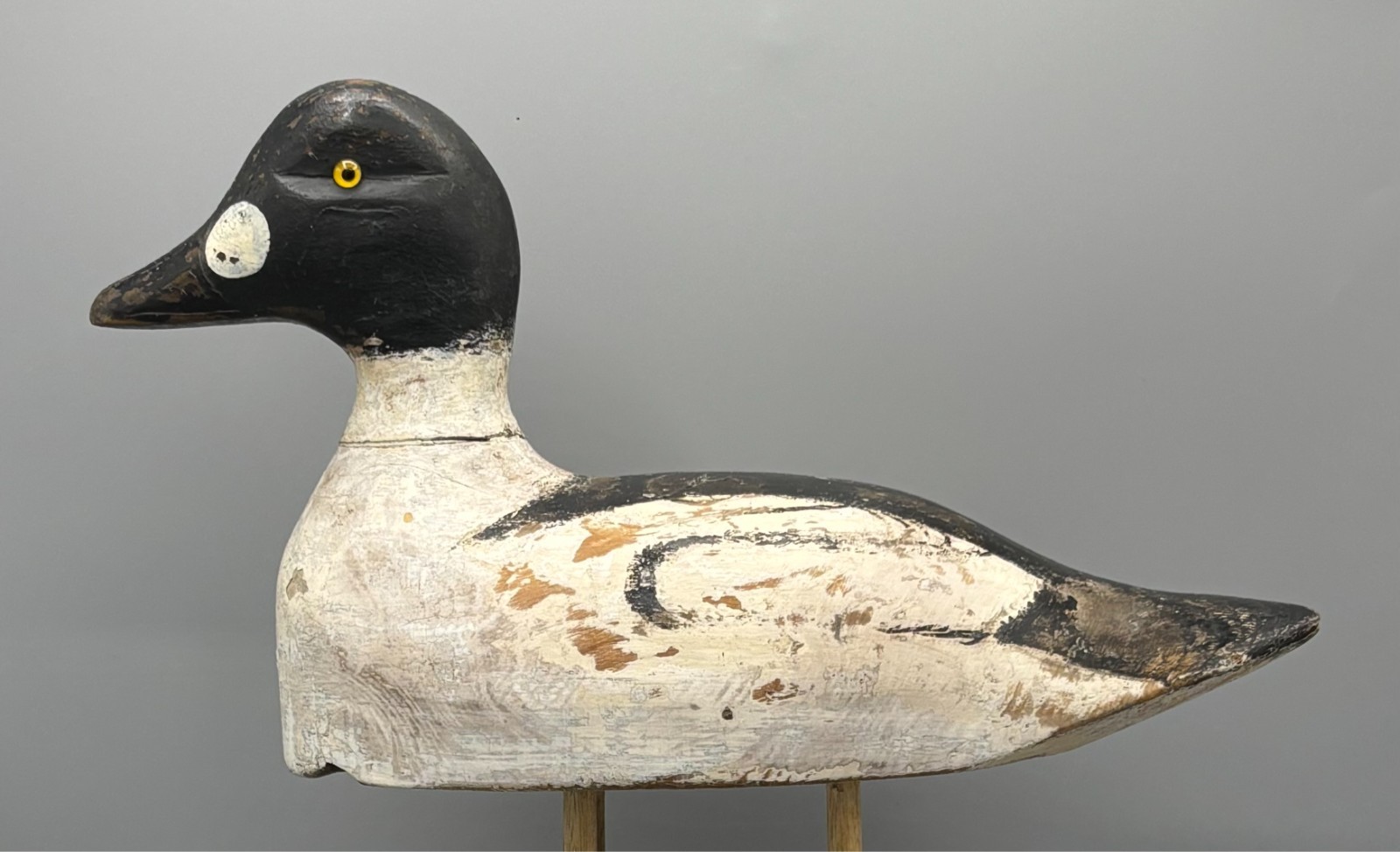 ANTIQUE DUCK DECOY ***ALEXANDRIA BAY, NY*** HIGH HEAD GOLDENEYE DRAKE