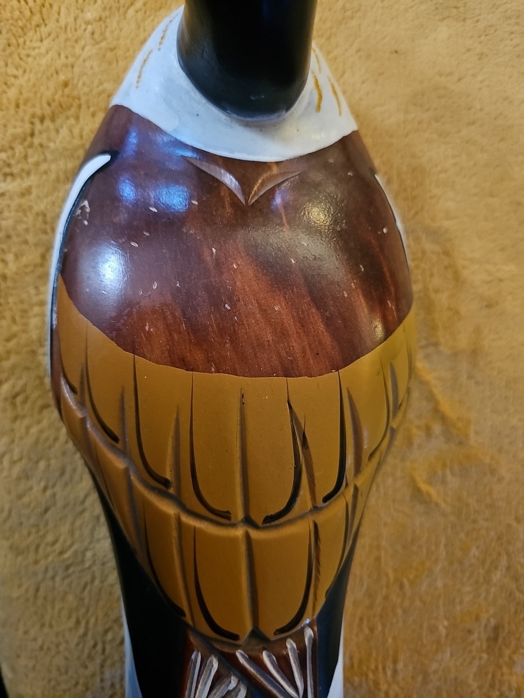 Canadian Duck Goose Decoy Hand Painted Vintage 14″ *Read*