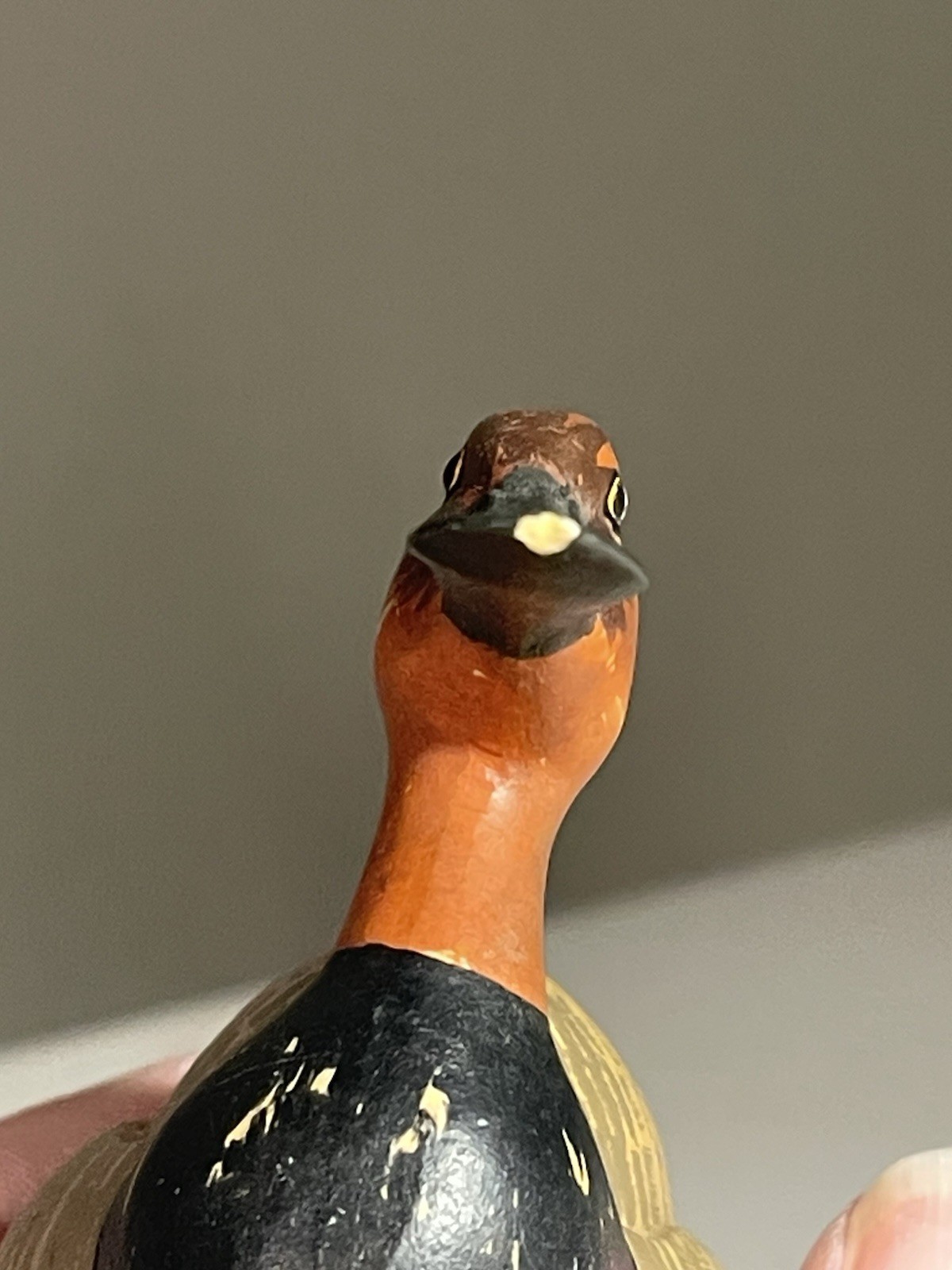 Vintage ANRI Wildlife Collection Canvas Back Duck Miniature Figurine Italy- READ