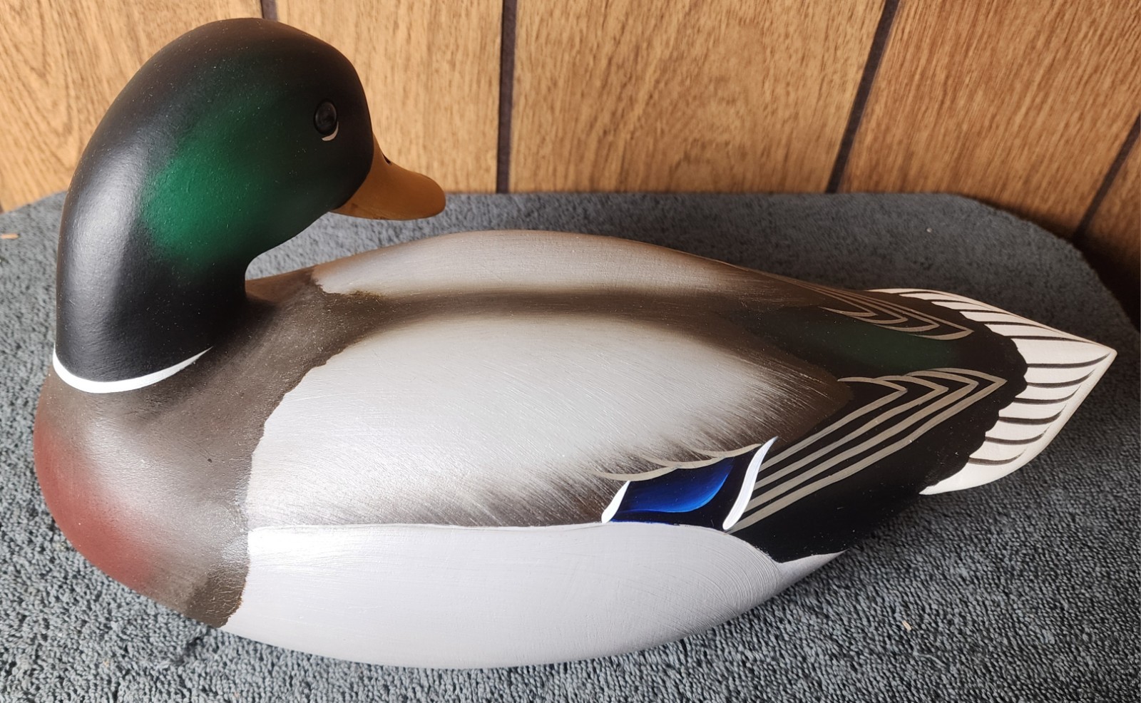 Bill Schauber Mallard Duck Decoy Signed 2003 Bird Chesapeake Bay VTG Maryland