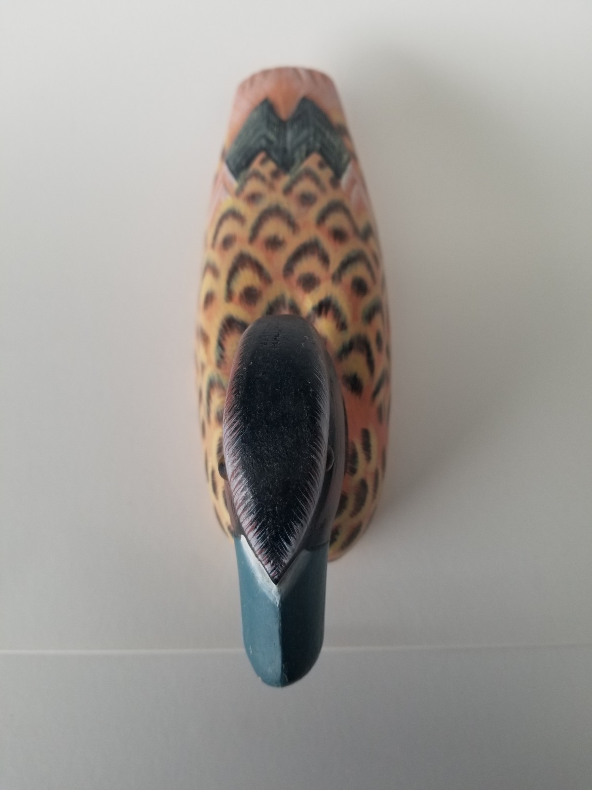 Vintage Hand Carved Hand Painted Wooden 10” Folk Art