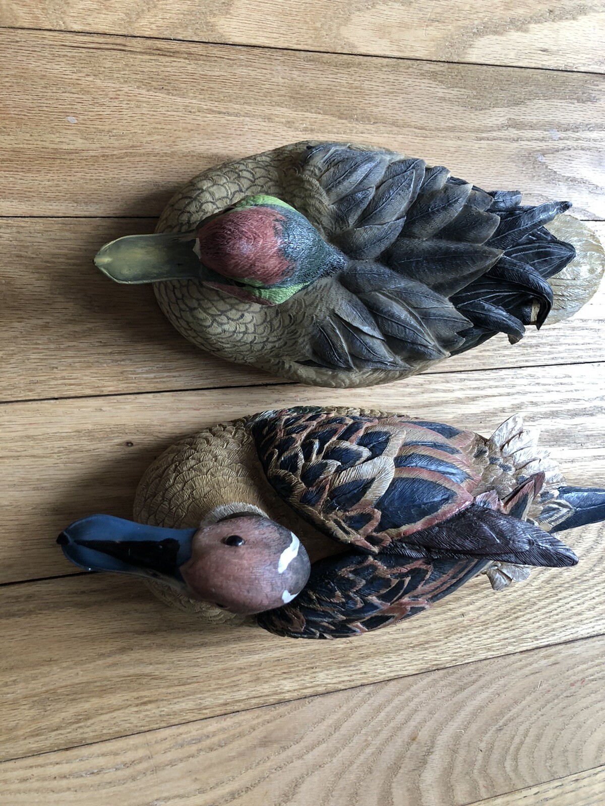 Vintage duck decoy Lot Of 2 Ducks original paint Excellent Condition Rare See Pi