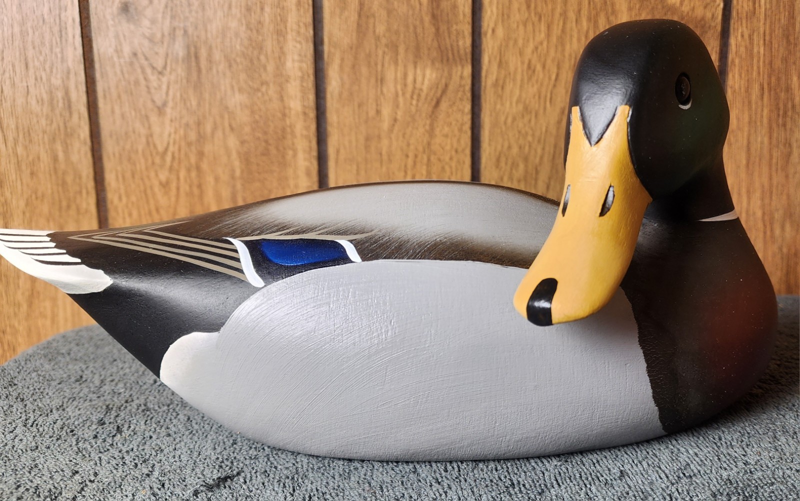 Bill Schauber Mallard Duck Decoy Signed 2003 Bird Chesapeake Bay VTG Maryland