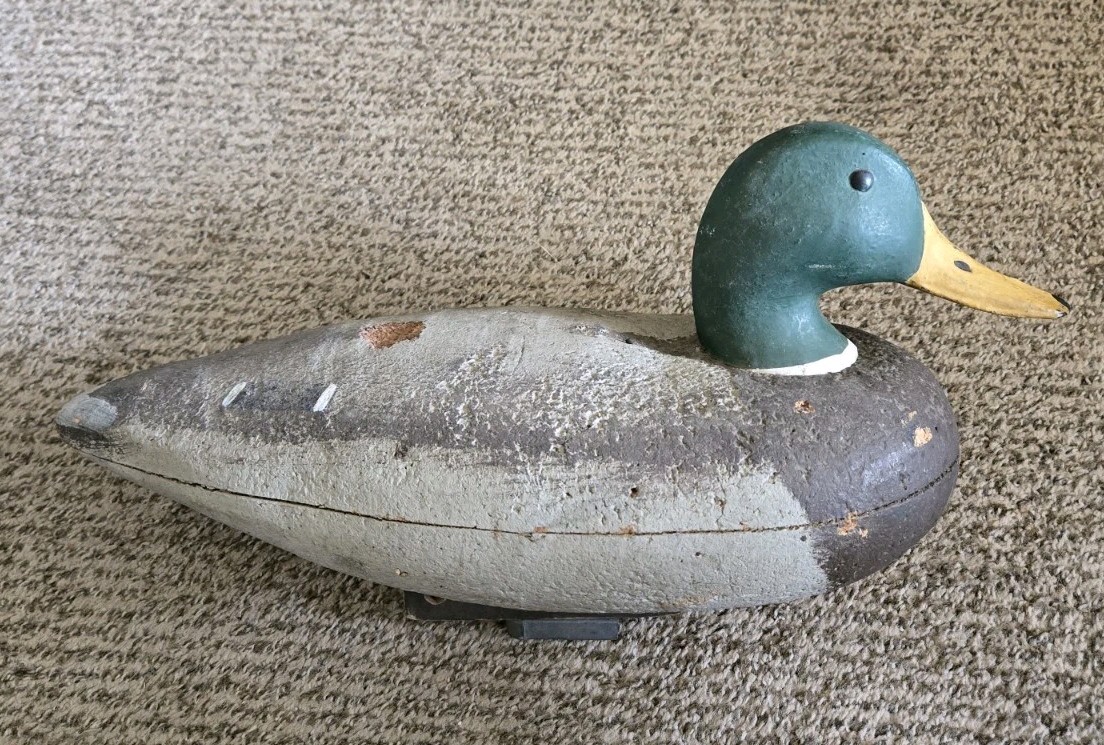 Vintage Duck Decoy Mallard Drake
