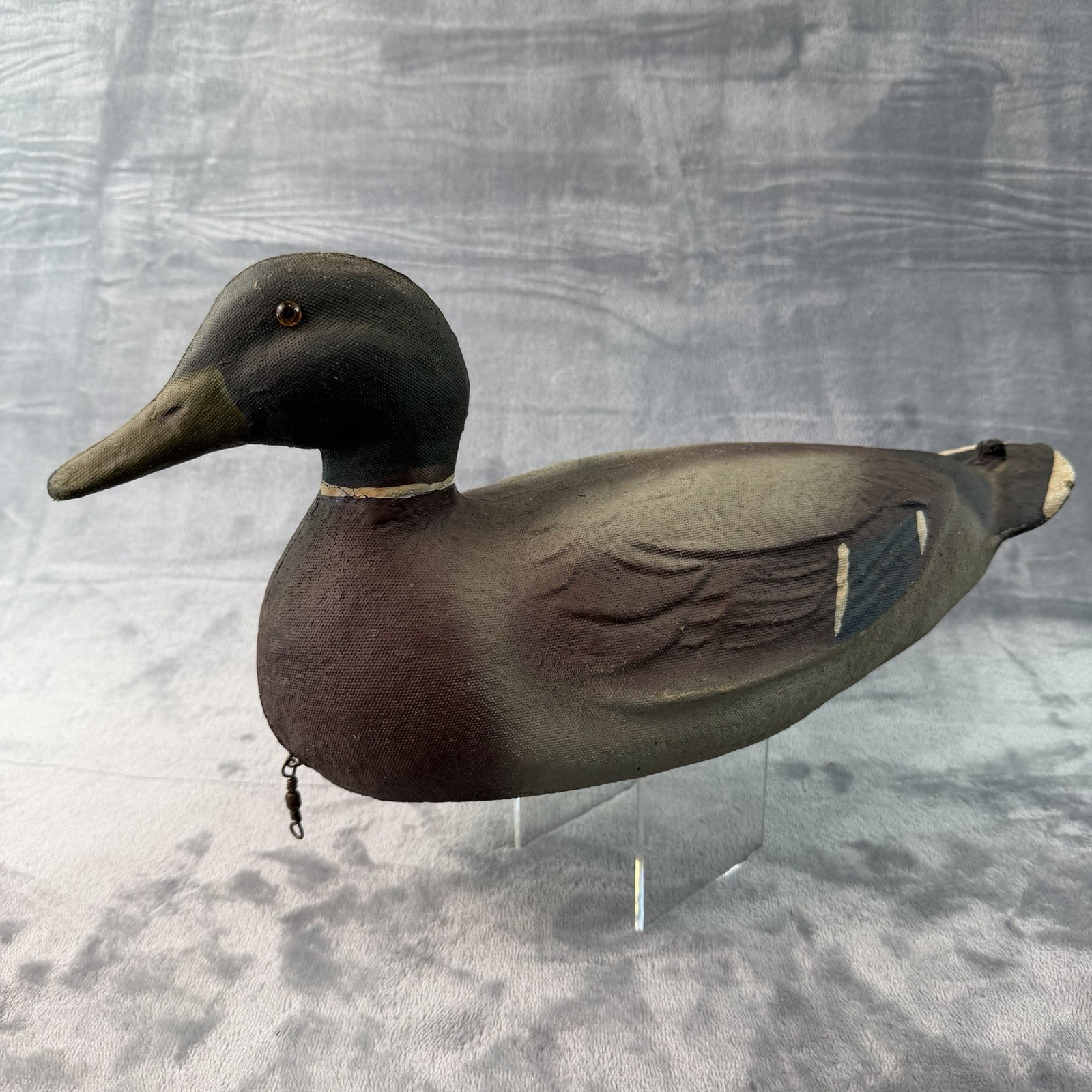 Vtg Victor Veri-Lite Mallard Drake Duck Decoy Animal Trap Co Paper Label B227