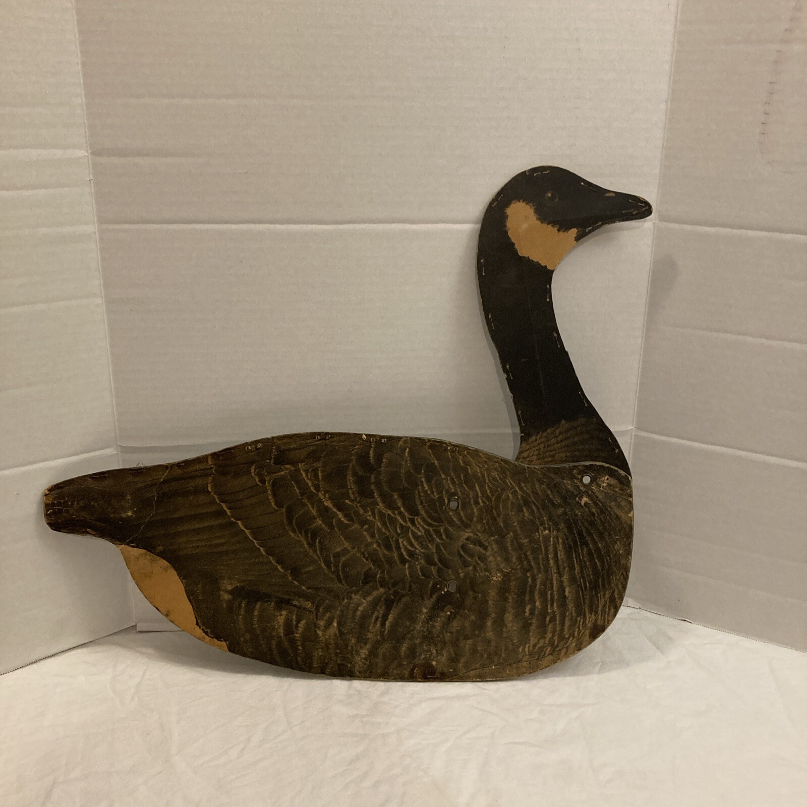 VTG Canada Goose Decoy Hunting Paper Cardboard CARRY LITE Wisconsin