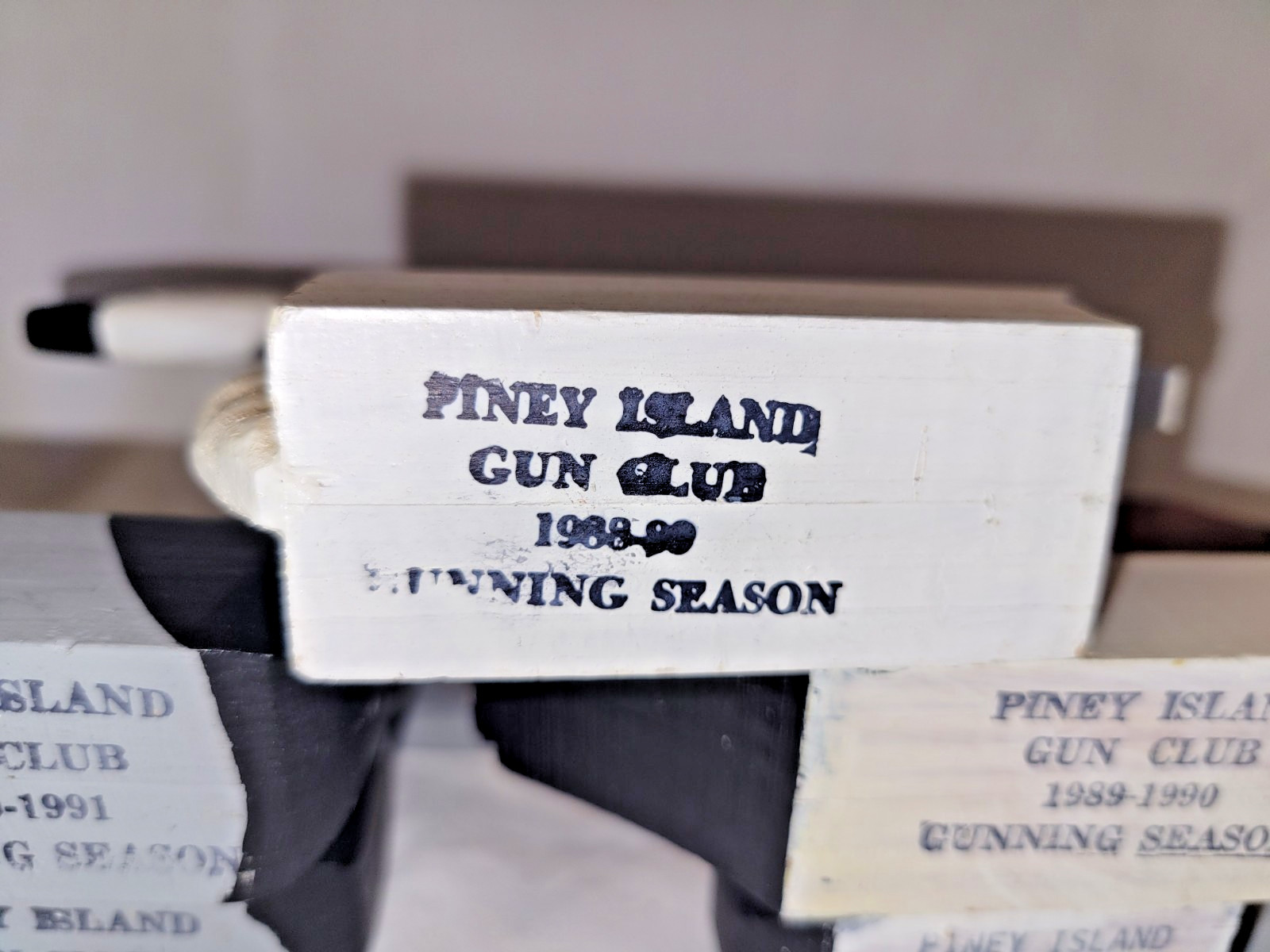 RARE Set of 5 Miniature DECOYS PINEY ISLAND GUN CLUB Currituck NC for Members