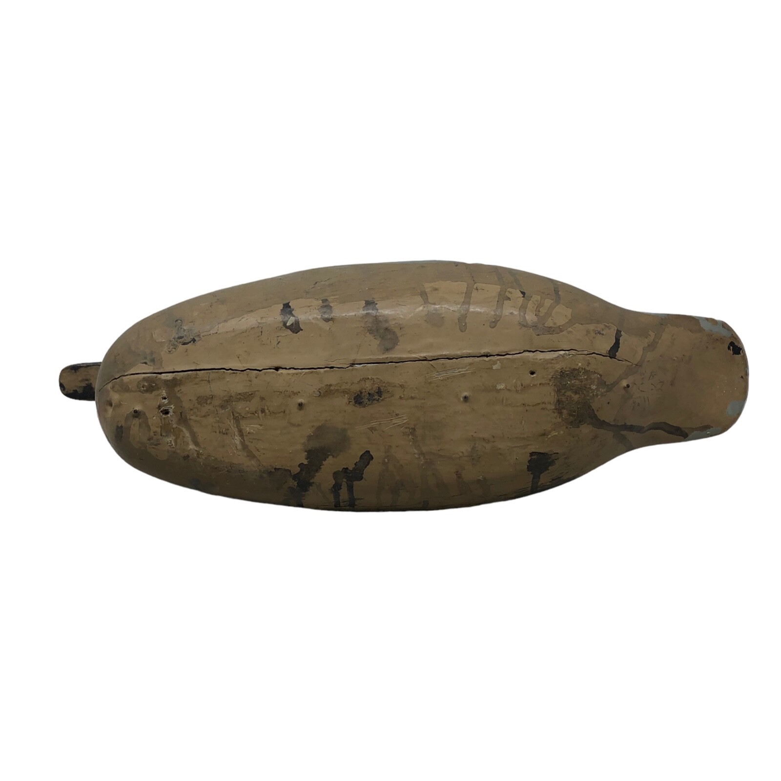 VTG Handpainted Gray Blind Duck Decoy Canvasback