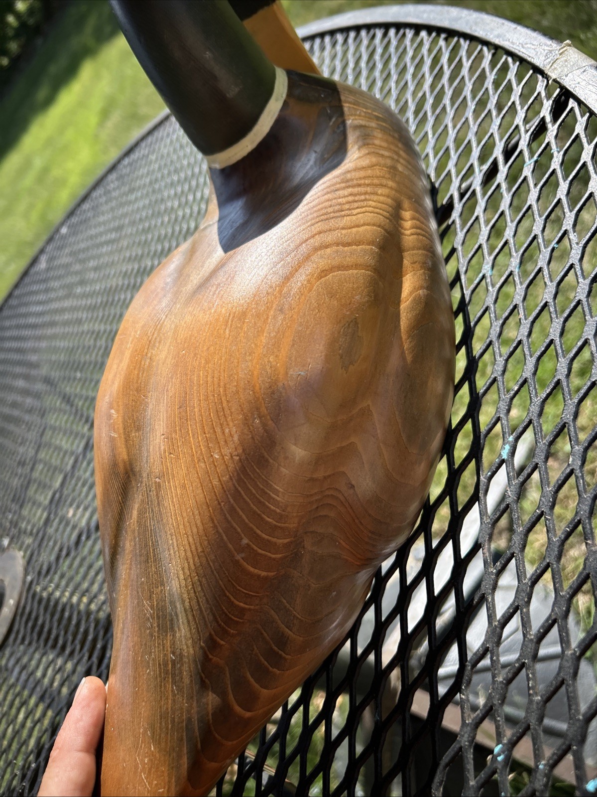 Excellent Condition Vintage Hand Crafted Wood Wooden Duck Decoy Folk Art Signed