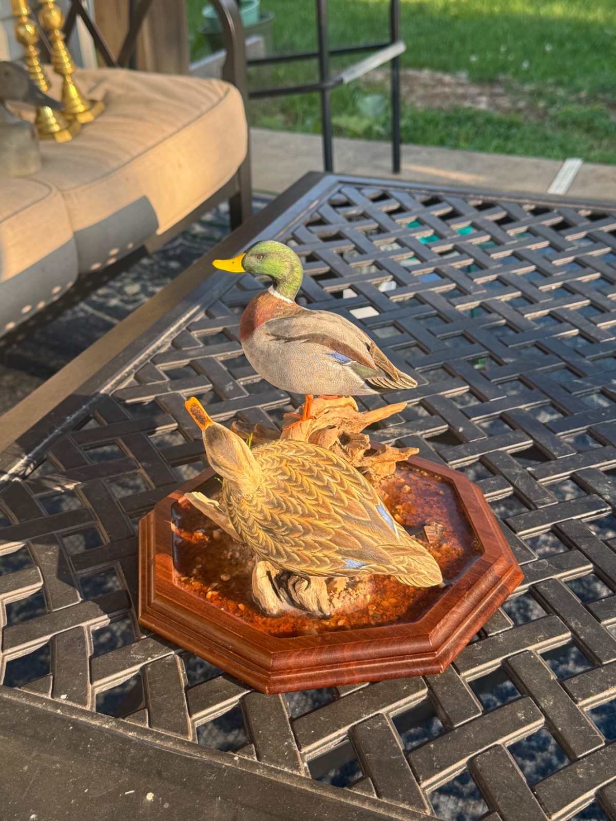 Larry Tawes Jr Wildlife WCS Original Duck Carving (Drake & Hen)