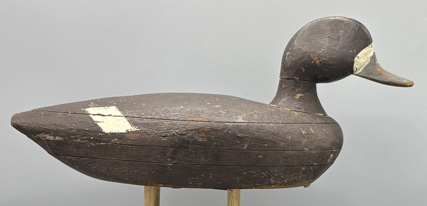 **ORIGINAL PAINT*** ANTIQUE DUCK DECOY SWIMMING POSTURE BLUEBILL HEN