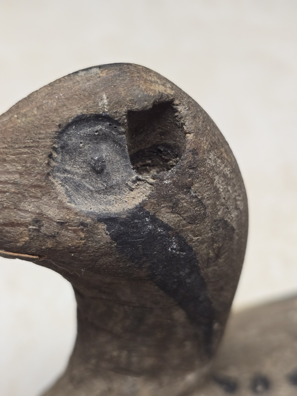 Antique German Folk Art Duck Decoy Hand Made 5 3/4″ x 11 1/2″ x 5″