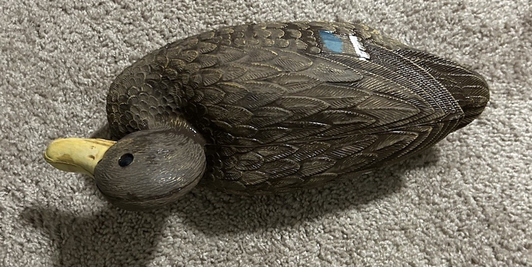 flambeau duck decoy 15” By 7” Plastic Hunting Mallard Vintage