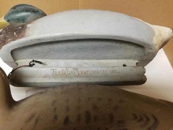 Vintage Pre Flambeau Tex Wirtz Plastic Mallard Duck Decoy Lot