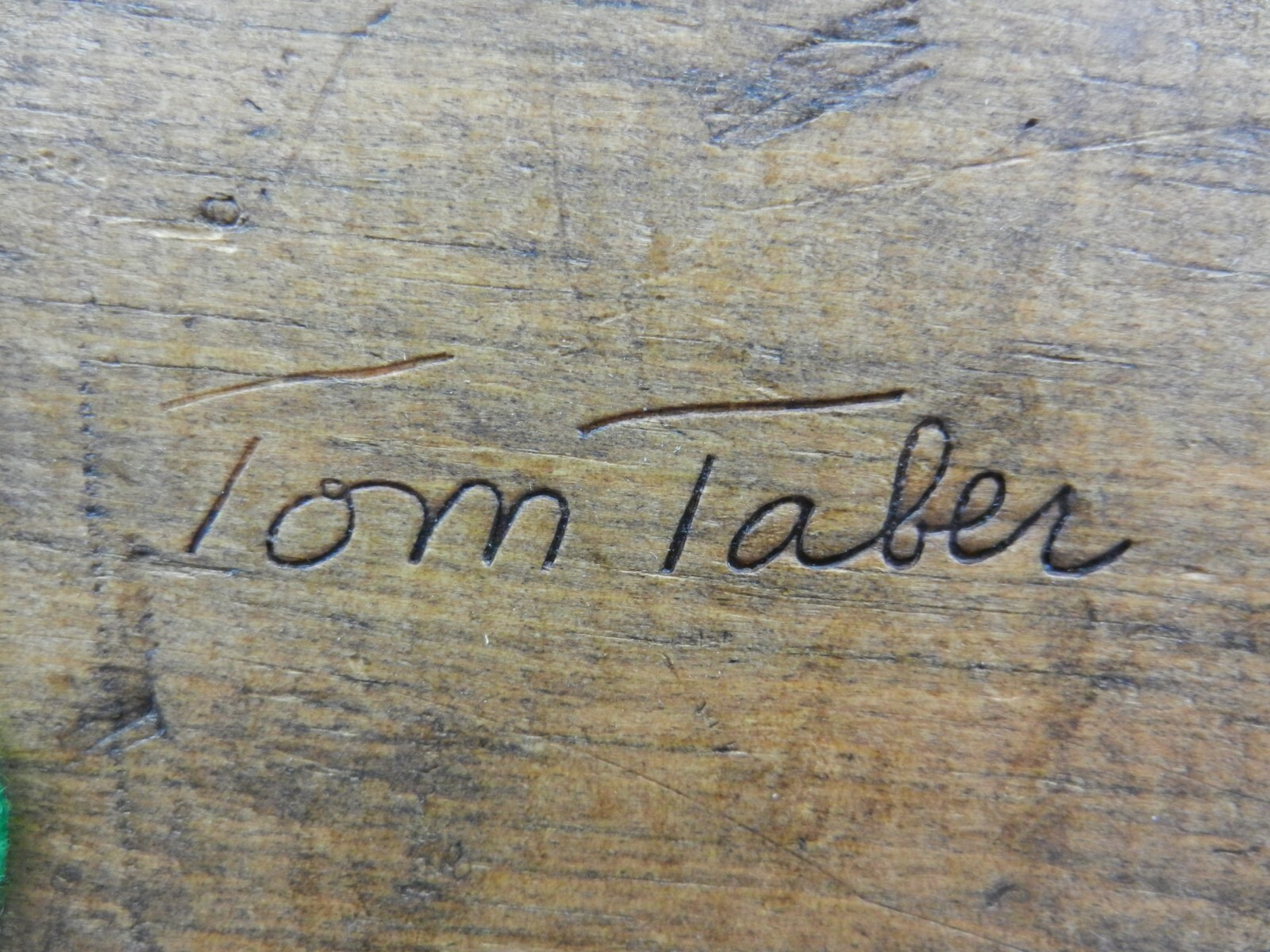 Estate Find Rare 1980’s Tom Taber Carved Wood Decoy Duck Signed – Excellent!!
