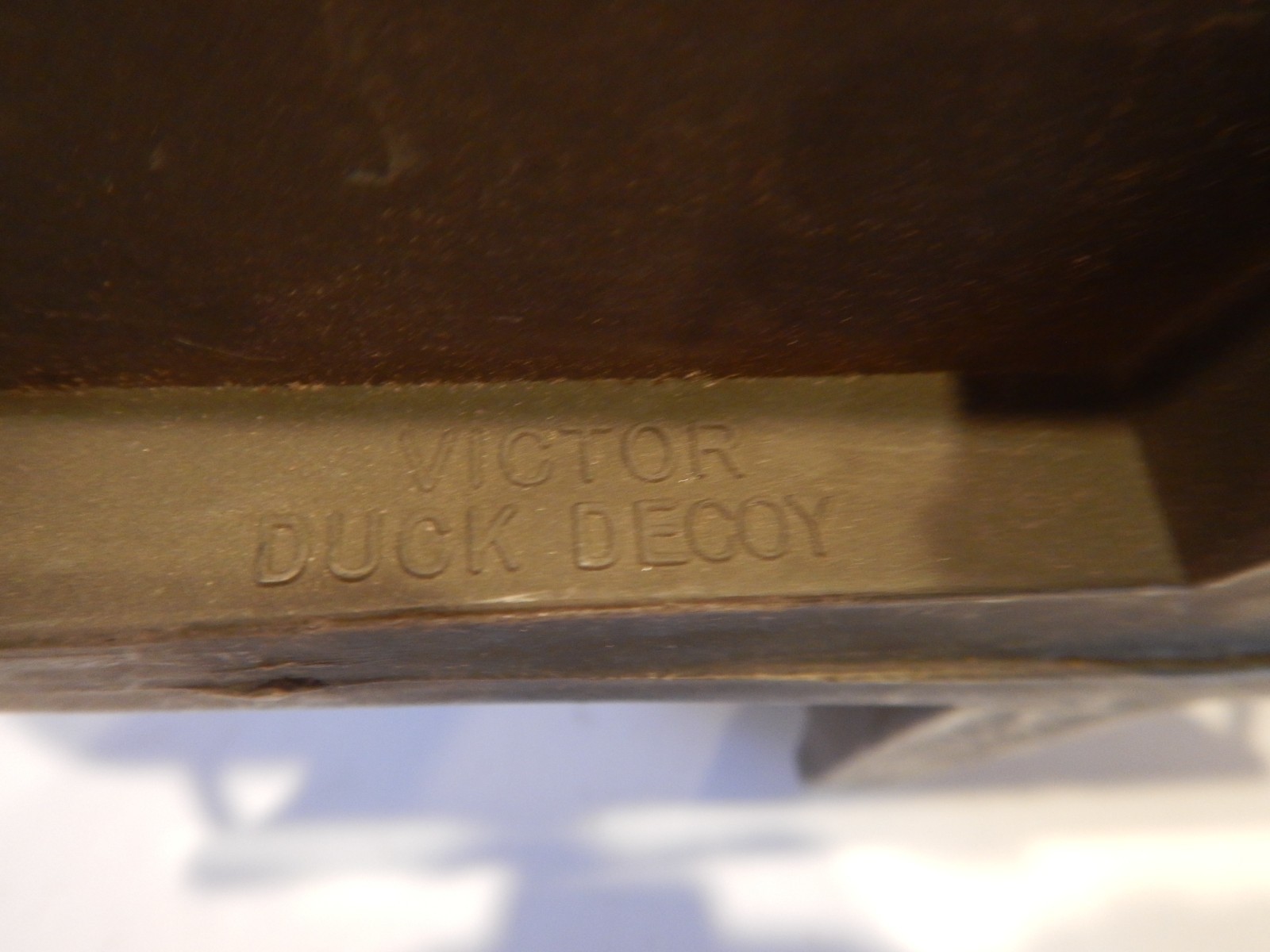 Vtg 1967 Victor Bluebill Duck Decoy Woodstream USA (L11)