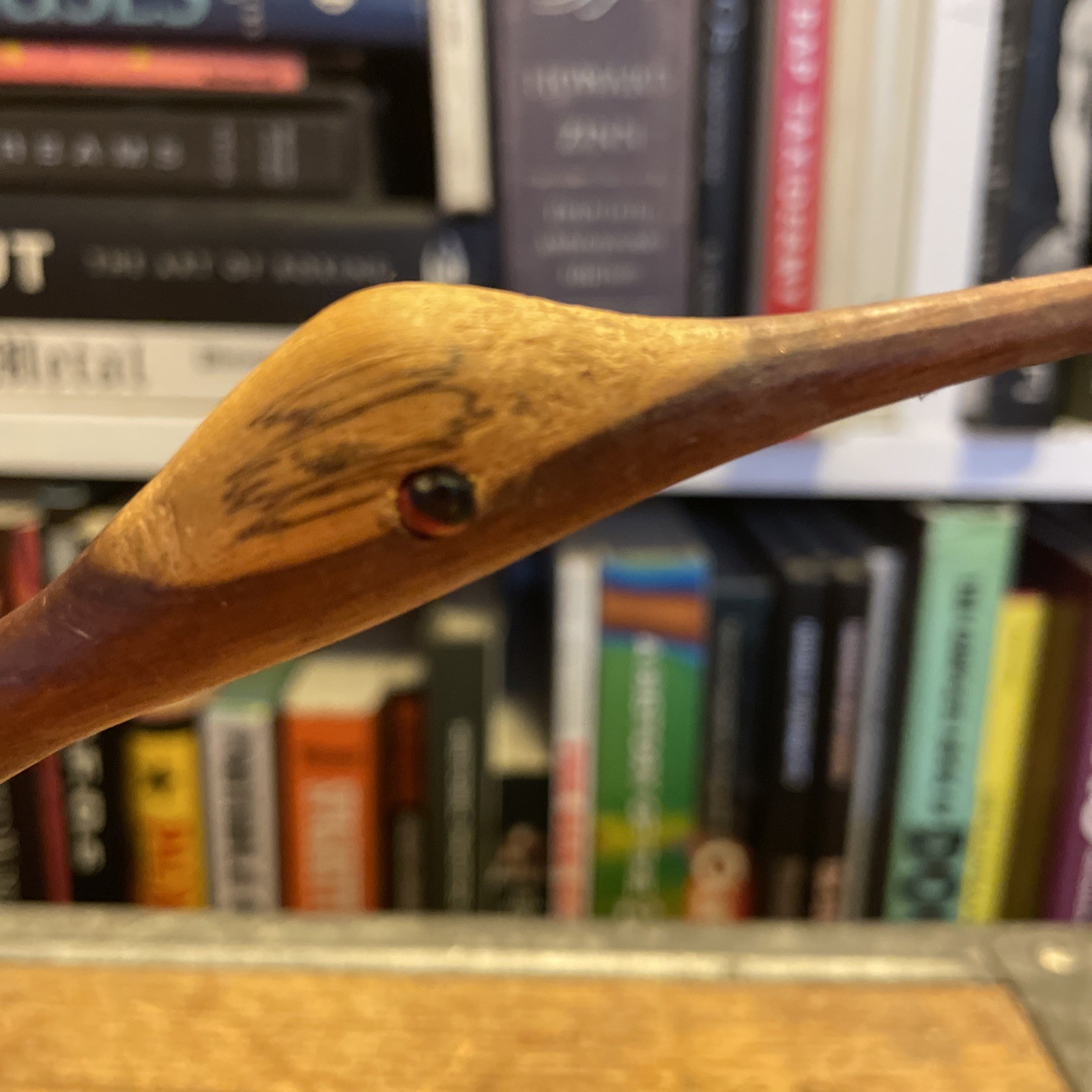 Antique Carved Wood Shorebird Decoy Primitive Folk Art Hand Made 12” Vintage