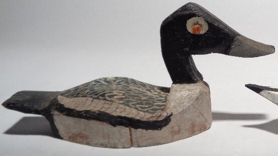 MERGANSER miniature folky wooden duck decoy by Tyler from Maryland
