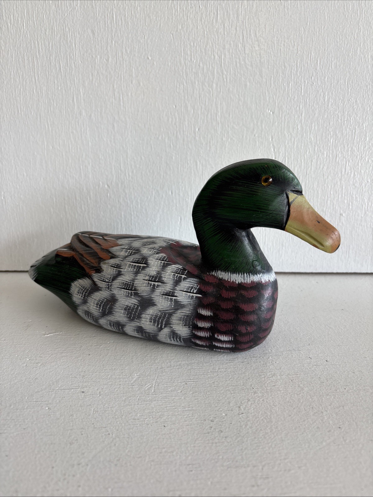 Vintage mallard duck decoy Art No. 9-194 Made In Peoples Republic Of China
