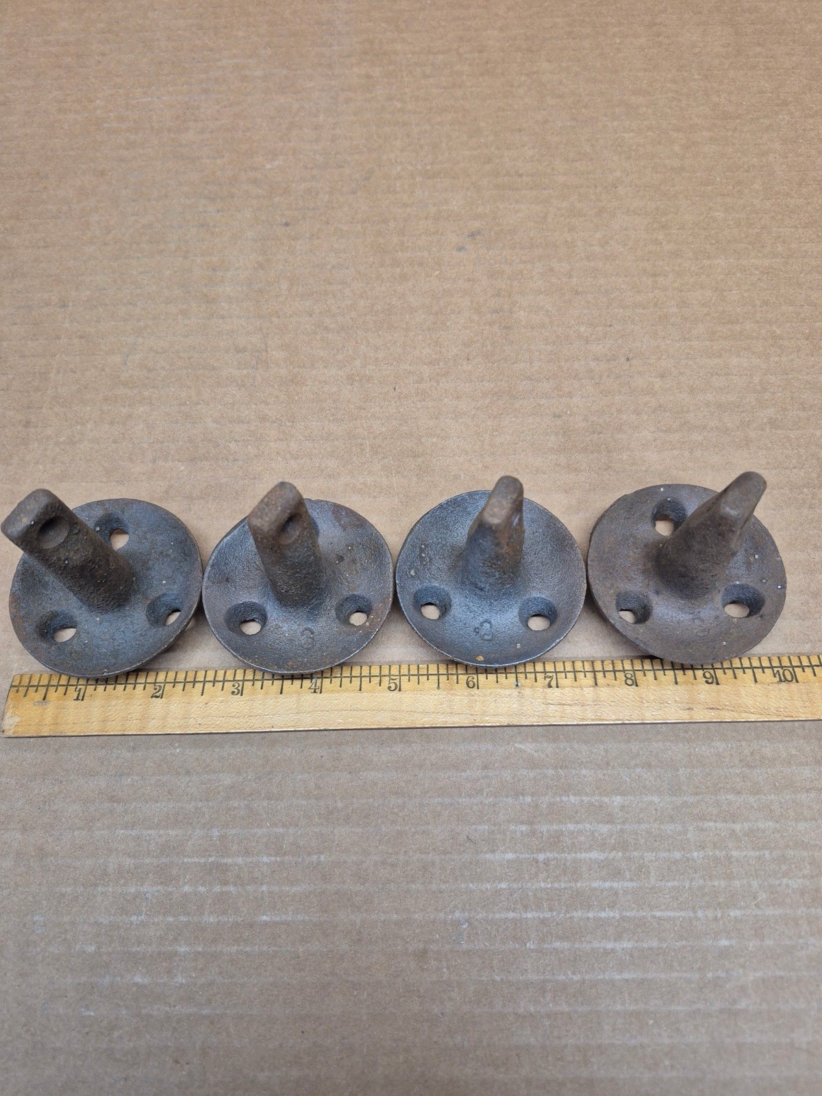 4 Vintage Duck Decoy Mushroom Anchor Cast Iron 8 OZ Decor