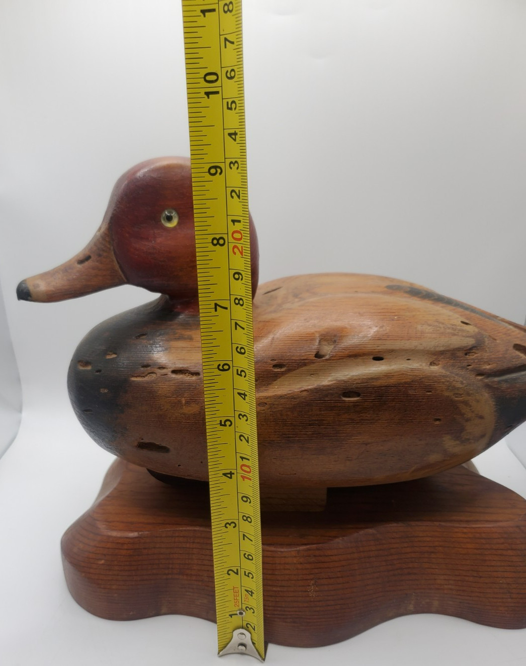 Vintage 1977 R.D. Lewis Hand Carved Wood Duck Decoy Signed 150/700