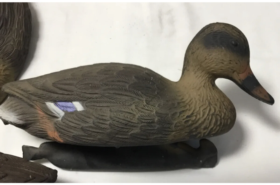 3 – Mallard Drake/Hen Heighted Plastic Decoy Ducks