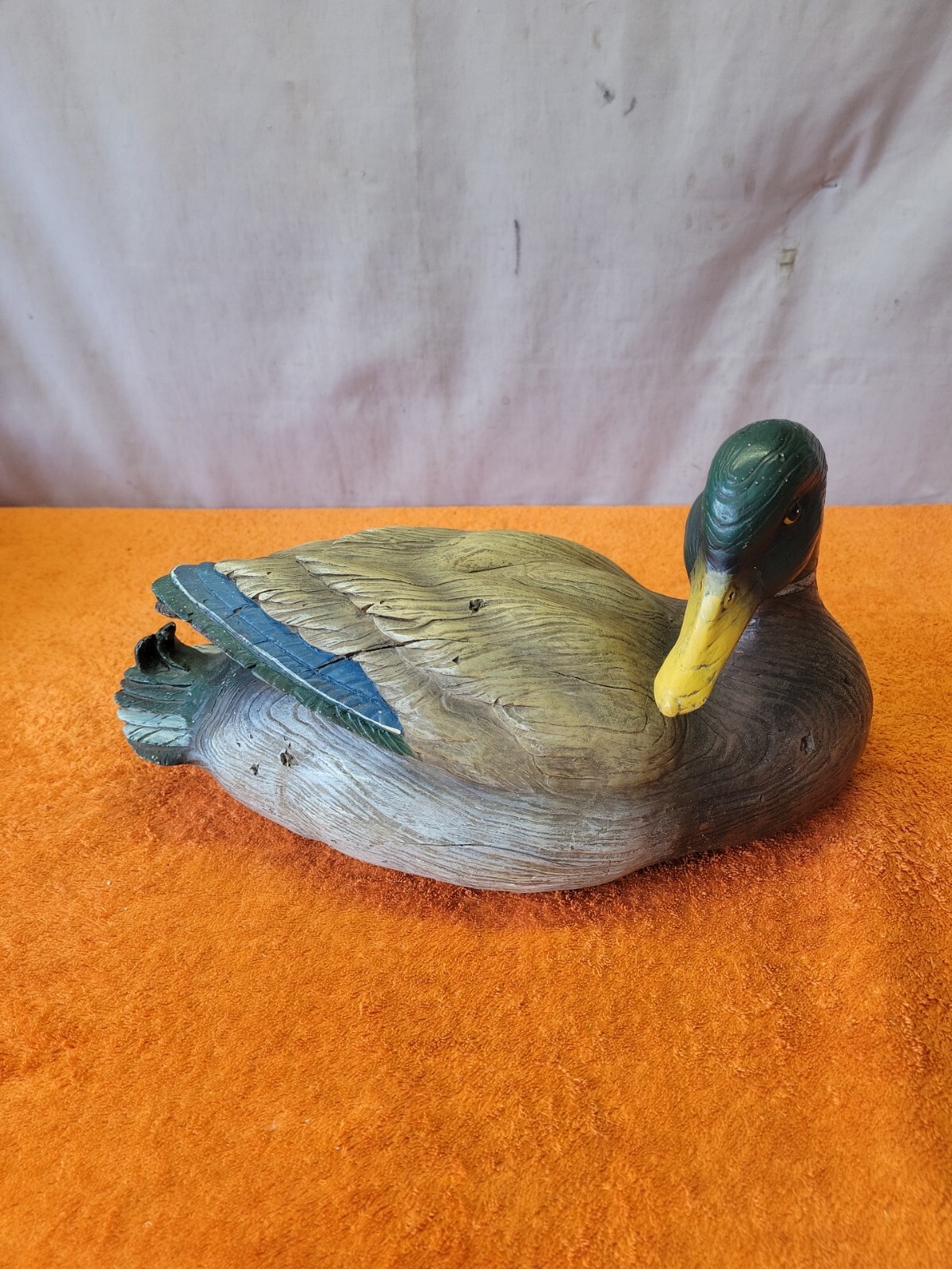 T•Drake Mallard Male Duck Decoy Handpainted Composite Material Body, 13.5 x 8×6