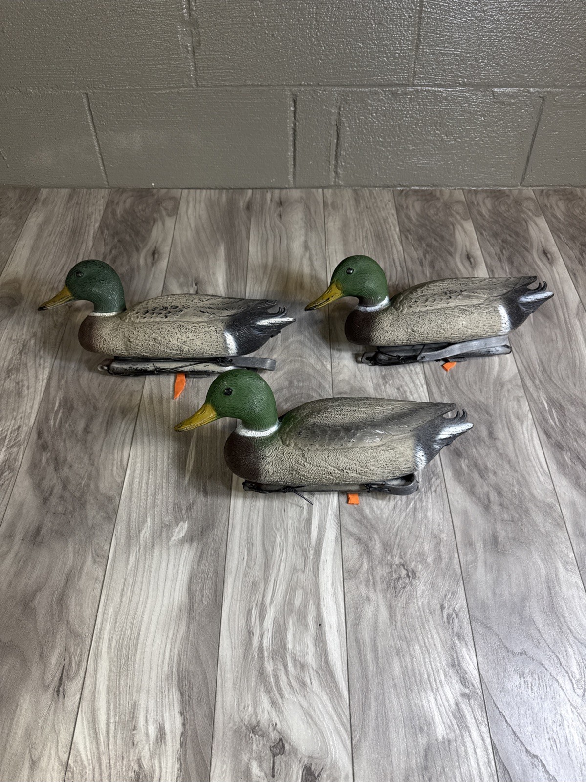 Vintage Sport Plast Duck Decoys Made in Italy 15” – Lot of 3 Carry Lite