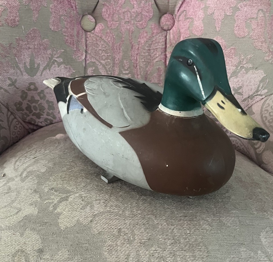 Vintage Duck Decoy Victor D9R Mallard Drake by Woodstream Co. Plastic