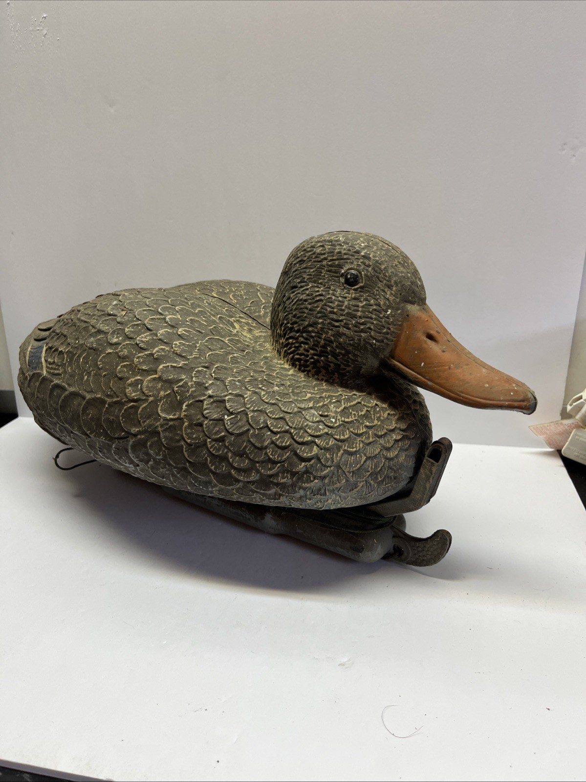 Vintage Mallard Duck Decoy Sport Plastic Carry Lite Made in Italy