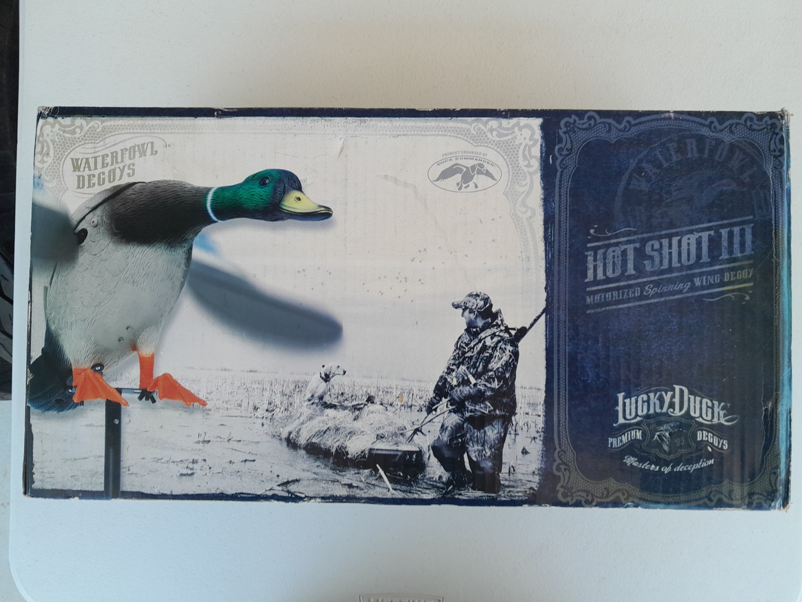Lucky Duck Hot Shot III Motorized Spinning Wing Decoy Mallard Drake (UNOPENED!)