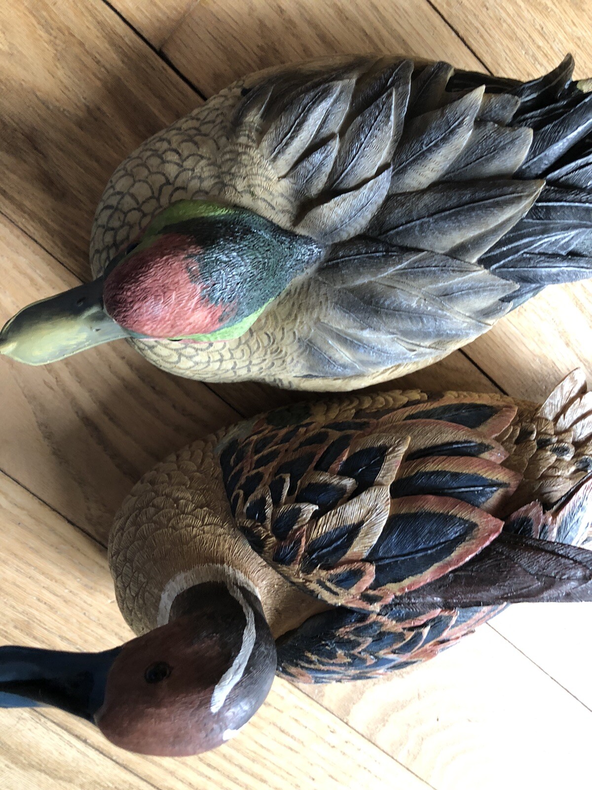 Vintage duck decoy Lot Of 2 Ducks original paint Excellent Condition Rare See Pi